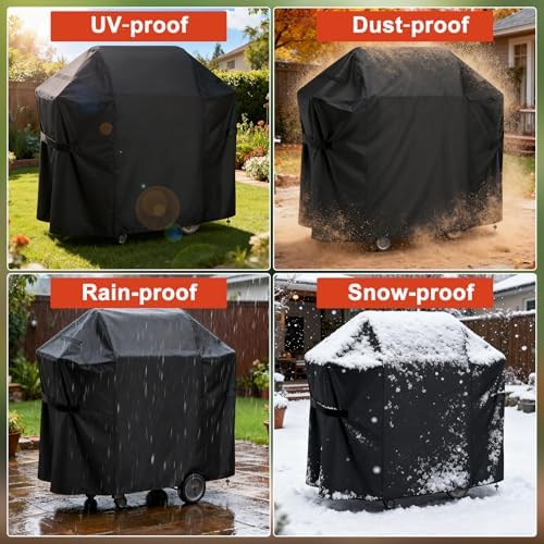 LBTING Grill Cover, 48-inch Heavy Duty Waterproof BBQ Gas Grill Cover - Image 6