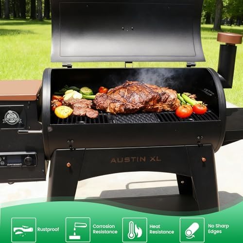 Cast Iron Cooking Grates for Pit Boss 1000 Series Austin XL Rancher Grill Grid for Traeger Pro 34 Series Wood Pellet Smoker Replacement Parts BBQ Grilling Rack - Image 2