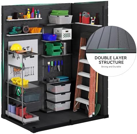 DWVO 5x3 FT Outdoor Storage Shed with Reinforced Floor & Window - Image 5