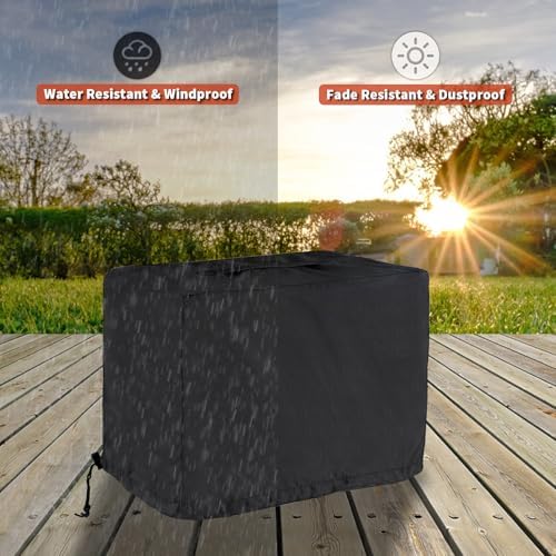 Pizza Oven Cover for Blackstone 2238 Outdoor Pizza Oven, Heavy-Duty 600D Protective Cover for Blackstone 13" Tabletop Rotating Pizza Oven - Image 5