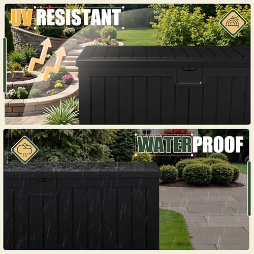 JUMMICO HDPE 250 Gallon Deck Box Double-Wall with Divider - Image 4