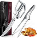 Huusk Kitchen Scissors and Cooking Tong, Kitchen Shears Set All Purpose by HuuskKnife
