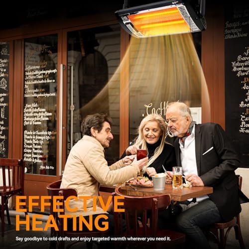 BEYOND HEAT Electric Garage Heater 120V, 1500W Radiant Space Heater, 1-Pack - Image 3