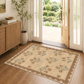 3x4 Floral Entry Rug - Indoor Outdoor Mats for Front Door Non-Slip by Othilic