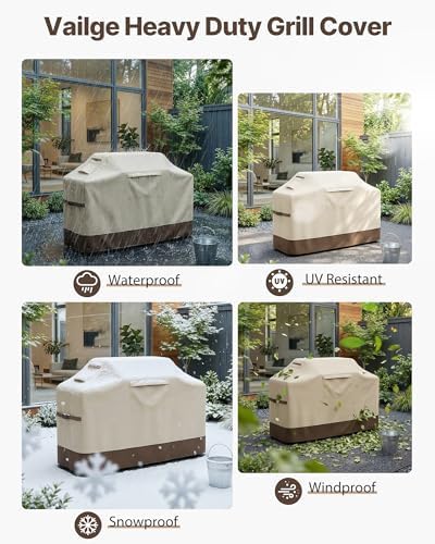 Vailge Grill Cover for Outdoor Grill & Waterproof 600D BBQ Cover 52 Inch - Image 6