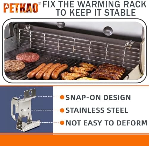 69284 Warming Rack Brackets for Weber GS4 Genesis II/II LX 300/400 Series - Image 3