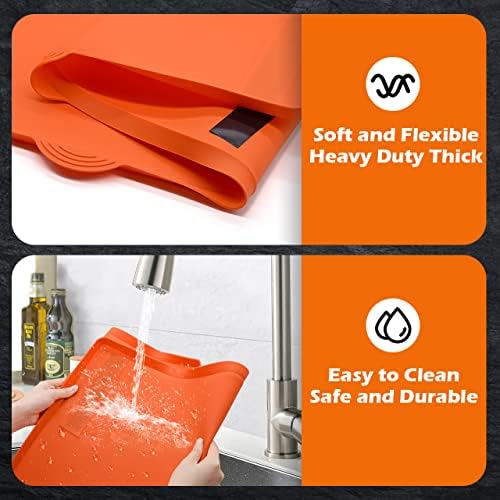 Blackstone 28" Griddle Mat Silicone with Magnetic Protective Cover - Orange - Image 6