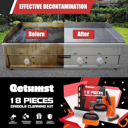 Griddle Cleaning Kit for Blackstone, Scraper, Scour Pads, Grill Brush 18Pcs - Image 6