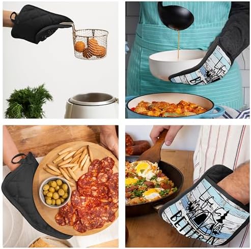 Hunting Gifts Pot Holders with Pockets, Cabin Gifts Life is Better in The Woods Pot Holders Heat Resistant Oven Mitts Hot Pads for Kitchen Baking Cooking,Potholders for Kitchens - Image 5