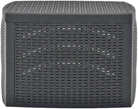 Outdoor Table Anthracite Versatile Garden Table Outdoor Dining Patio Terrace Backyard Eating Garden Dining Furniture Patio Al Fresco Meal for patios 100% Polypr - Image 3