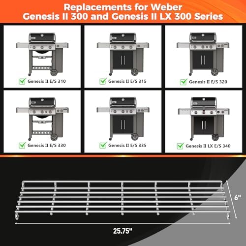 QuliMetal SUS304 Warming Rack for Weber Genesis II 300 Series Grill - Image 2