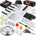 Griddle Accessories Kit for Blackstone and Camp Chef, 45 PCS Upgraded Flat Top Grill Accessories, Household Griddle Spatula Set with Enlarged Spatulas, Basting Cover, Scraper, for Outdoor by Unknown
