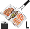 Fish Grill Basket, Folding Portable Fish Grilling Baskets For Outdoor Grill by Unknown