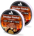 UNCO- Grill Gasket, 1/2"x1/8", 15 ft, 2 Pack, Smoker Gasket Sealer by Unco