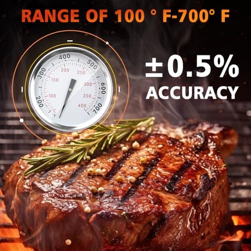 Hisencn 2-3/8 Inch Grill Thermometer for Weber Genesis and Summit - Image 4