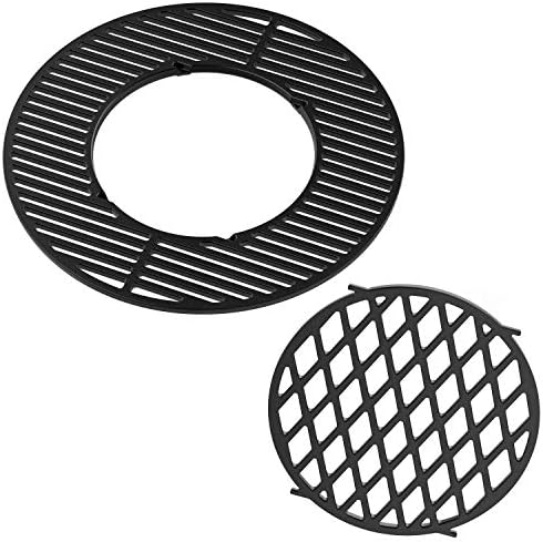 onlyfire 2-in-1 Cast Iron Grill Grate Replacement Weber Gourmet BBQ System - Image 3