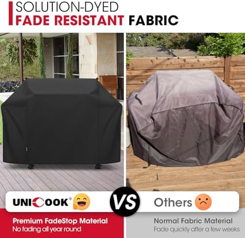 Unicook Grill Cover Heavy Duty Waterproof 72 Inch, Large Outdoor BBQ Cover - Image 5