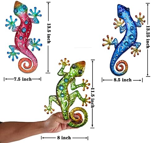 Metal Lizards Outdoor Decor Metal Gecko Wall Decoration Geico Lizard - Image 2