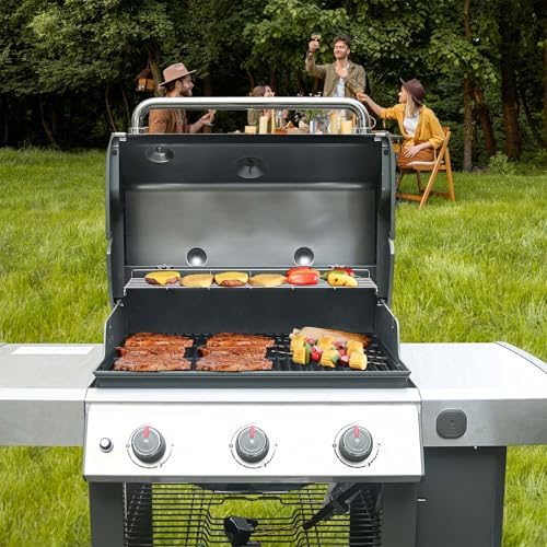 CANDANA Warming Rack for Weber Genesis II 300 Series Gas Grill Replacement Parts 66044 Stainless Steel Grid GS4 E310 E315 E330 E335 S310 S335 Heavy Duty Accessories - Image 5