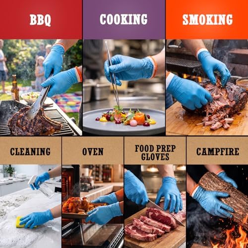 ANBOSON BBQ Gloves,Disposable BBQ Gloves Heat Resistant Cooking - Image 2