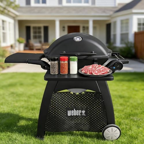 Utheer Folding Front Shelf for Weber Q Series Grill, BBQ Prep Table - Image 2