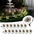 SOLPEX Solar Ground Lights Outdoor, Garden Lights 16 Pack Warm White by Solpex