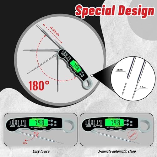Meat Thermometer Digital, Instant Read Digital Meat Thermometer - Image 6