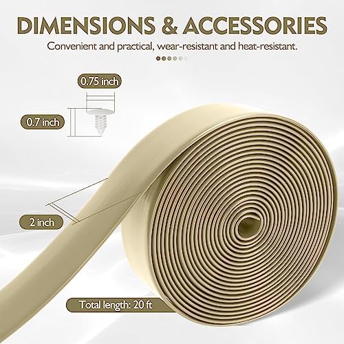 LukLoy 2" Wide 20ft Long Vinyl Straps for Patio Chairs Repairs, Driftwood - Image 4