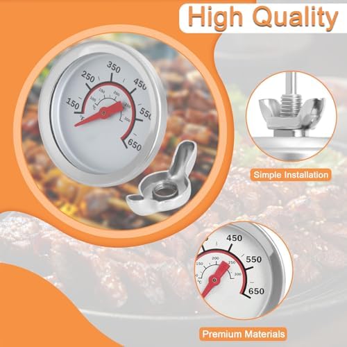 G432-8L00-W1 Lid Temperature Gauge for Charbroil Advantage 4/6 Burner Grill - Image 4