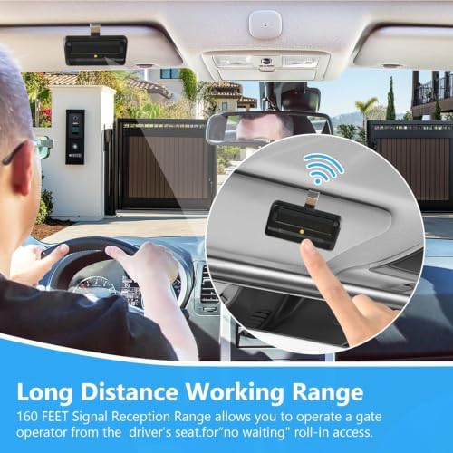 for Liftmaster 811LMX Gate Remote, Replacement for Liftmaster 811LM Gate Opener Remote, Compatible with Liftmaster Gate Opener and 850LM 860LM Receiver, Security+ 2.0, 12 Dip Switch, 2 Pack - Image 7
