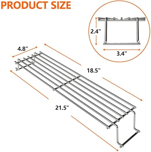 DELSbbq 69866 Stainless Grill Warming Rack for Weber Spirit 200 Series - Image 2