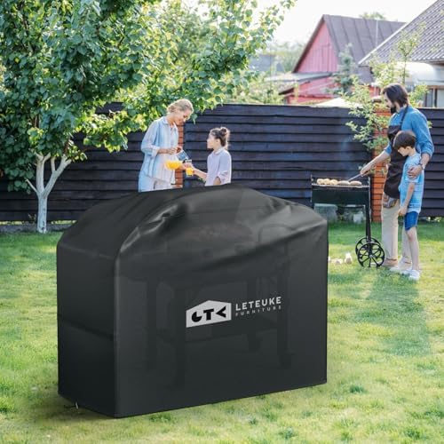 Leteuke Grill Cover for Outdoor Grill Cart Grill Table - Image 6