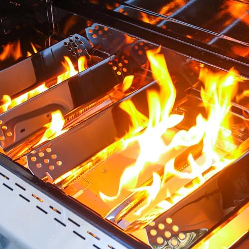 CANDANA Replacement Parts for Nexgrill 4 Burner 720-0830H 720-0830D 720-0783C 720-0783E 720-0958A, 17" Stainless Steel Grill Grate, Grill Burner, Heat Plate, Igniters for 5 Burner 720-0888N - Image 4