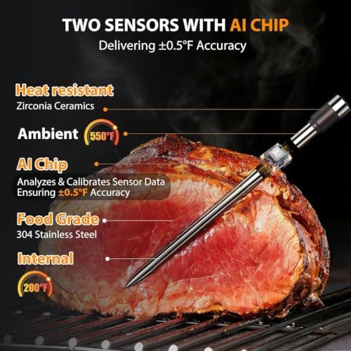 Wireless Meat Thermometer Digital (2 Probes) - Image 2