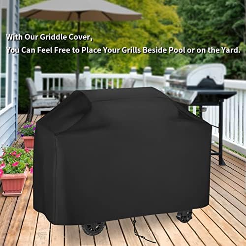 Heavy Duty Griddle Cover for Pit Boss 4-Burner Ultimate Griddle, Waterproof Black - 63" L×31" W×35" H - Image 6