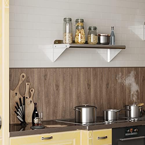 Garvee 12 in x 48 in Stainless Steel Shelf NSF Certified Appliance & Equipment Metal Shelving Mount Shelf with Backsplash for Kitchen, Restaurant, Garage, Laundry, Utility Room - Image 2