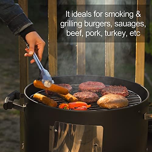 Charcoal BBQ Grill, Heavy Duty 3-in-1 Barbecue Smoker Grill - Image 7