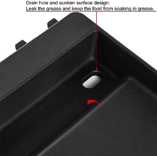 7566 Griddle Replacement Parts for Weber Genesis Griddle E-310 E-330 S-330 Grill Parts Weber Genesis 300 Series S-310 EP-310 E-320 S-320 EP-330 Cast Iron Flat Top Replacement Half Cooking Grates Plate - Image 6