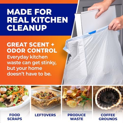 Hefty Ultra Strong 13 Gal Kitchen Trash Bags, Fabuloso Lavender, 80ct - Image 5