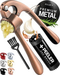 Zulay Kitchen Metal Garlic Press Garlic Mincer Tool Stainless Steel, Copper by ZulayKitchen