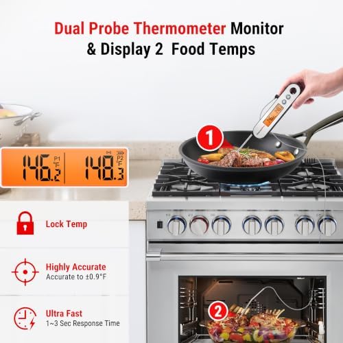 TempPro TempSwift Rechargeable Digital Meat Thermometer for Cooking - Image 3