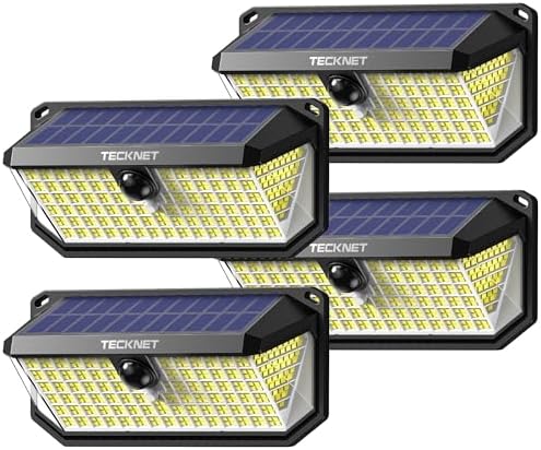 TECKNET 4200Lm Solar Lights Outdoor 416 LED Motion Sensor Security Lights by Tecknet