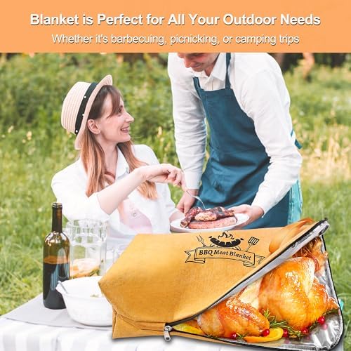 Grilljoy 4PCS Griddle Accessories Set - BBQ Blanket for Resting Meat, Meat Resting Blanket with Stainless Steel Griddle Spatula & Silicone Oil Paper, Essential Smoker Accessories for BBQ Lovers - Image 6