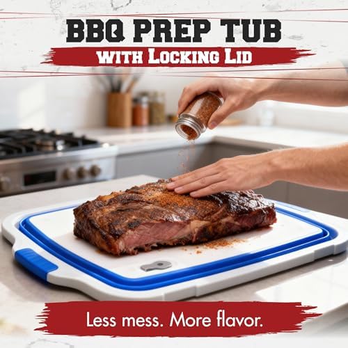 KITCHEN PERFECTION Collapsible XL Smoker & BBQ Prep Tub with Locking Lid - Image 2