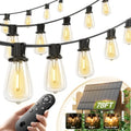 addlon 72FT Solar String Lights Outdoor, Waterproof Dimmable 24+2 LED by addlon
