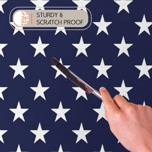4th of July Tablecloth 54x54 Inch Square American Flag Patriotic Party Tablecloths Polyester Table Cloth for Holiday Parties Kitchen Dining Indoor Outdoor - Image 5