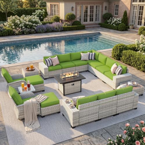 Outdoor Patio Furniture Set PE Wicker Rattan Outdoor Sectional Sofa by MuphyersPatioFurniture