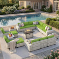 Outdoor Patio Furniture Set PE Wicker Rattan Outdoor Sectional Sofa by MuphyersPatioFurniture