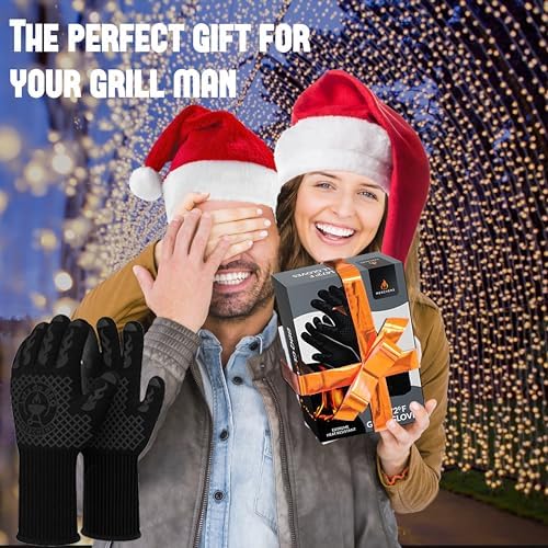 BBQ Grill & Oven Gloves 1472°F Heat Resistant | Storage Case & Gift Box - Image 2