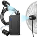 Portable Misting System with Water Pump, 6000mAh Outdoor Misters for Outside Patio, Magnetic Water Cooling Fan Misters Set for Patio, Industrial Fan, Canopy, Sports, Greenhouse, Beach, Dugout, Camping by Ausic